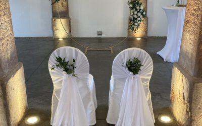 Stilvolles Ambiente zur Hochzeitszeremonie